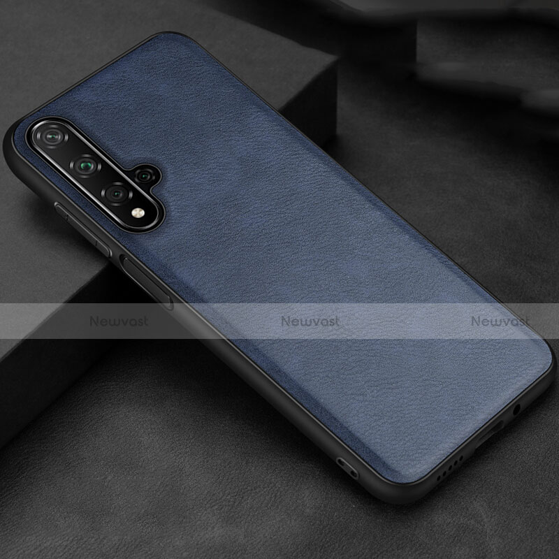 Soft Luxury Leather Snap On Case Cover R02 for Huawei Honor 20
