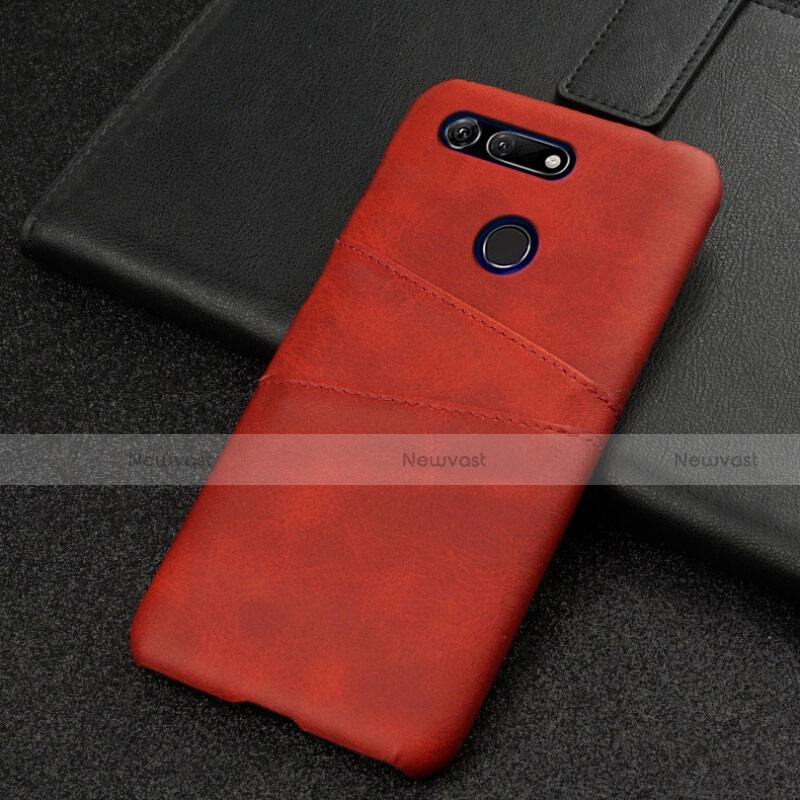 Soft Luxury Leather Snap On Case Cover R02 for Huawei Honor View 20