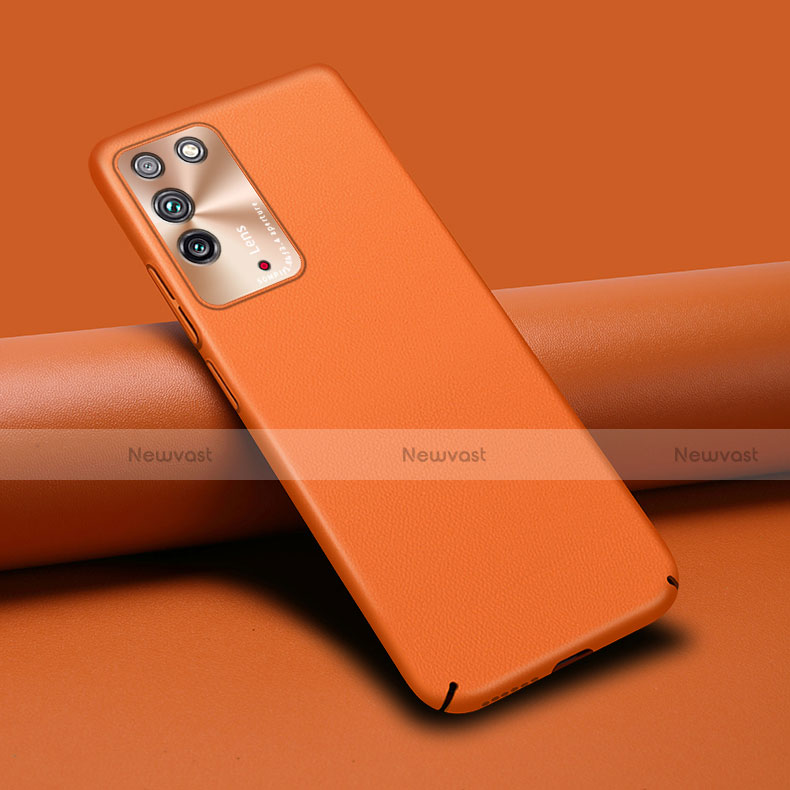 Soft Luxury Leather Snap On Case Cover R02 for Huawei Honor X10 5G Orange