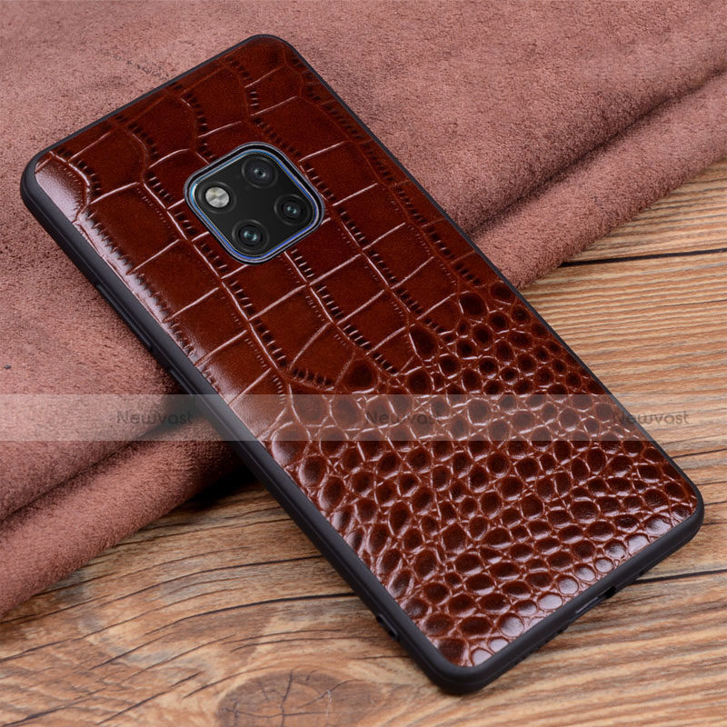 Soft Luxury Leather Snap On Case Cover R02 for Huawei Mate 20 Pro