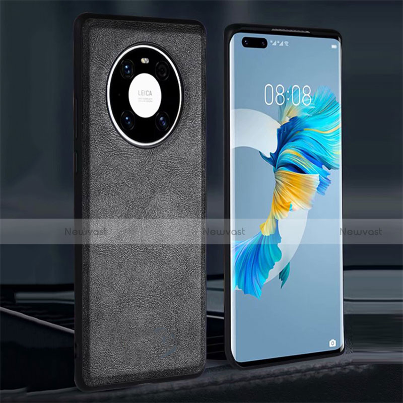 Soft Luxury Leather Snap On Case Cover R02 for Huawei Mate 40E Pro 4G