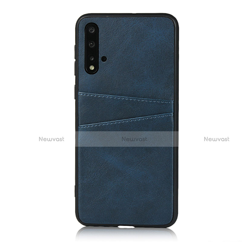 Soft Luxury Leather Snap On Case Cover R02 for Huawei Nova 5 Pro