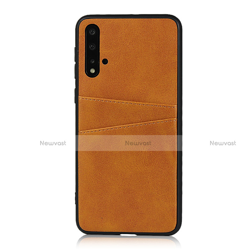 Soft Luxury Leather Snap On Case Cover R02 for Huawei Nova 5 Pro