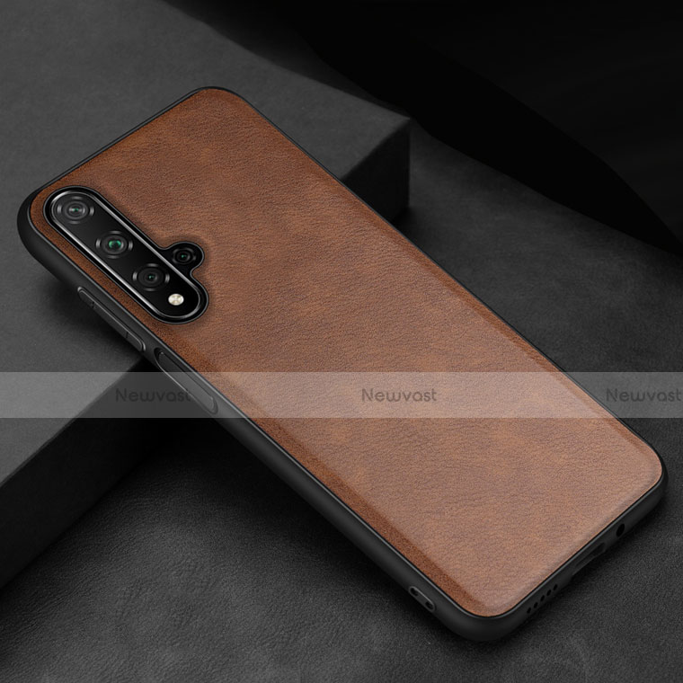 Soft Luxury Leather Snap On Case Cover R02 for Huawei Nova 5T