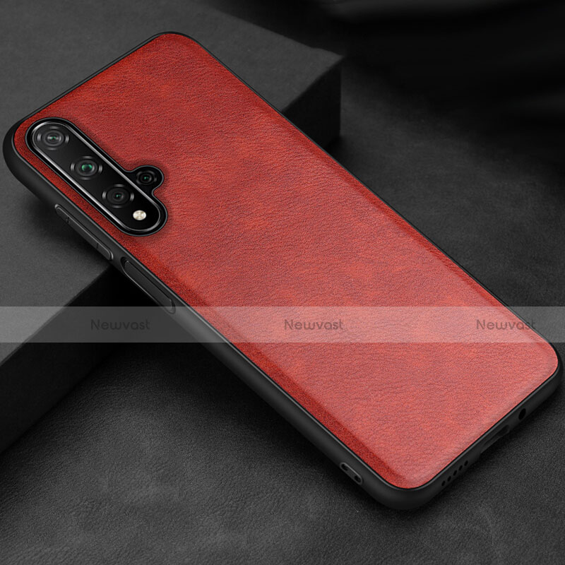 Soft Luxury Leather Snap On Case Cover R02 for Huawei Nova 5T