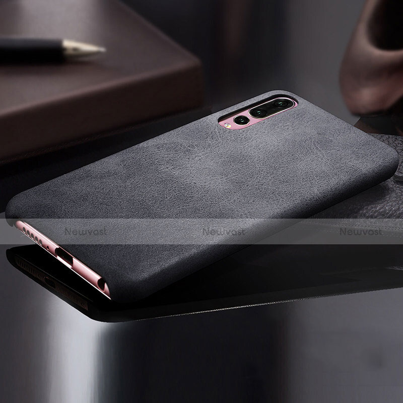 Soft Luxury Leather Snap On Case Cover R02 for Huawei P20 Pro