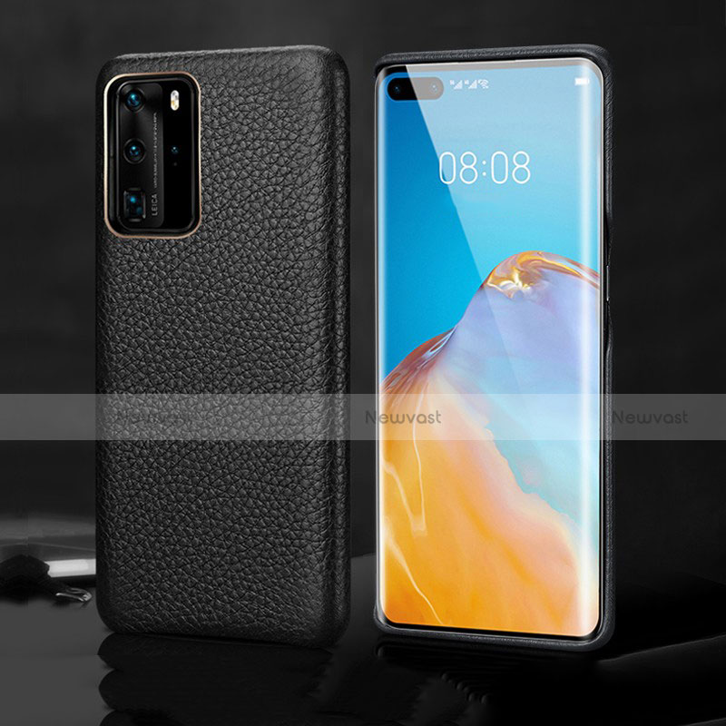 Soft Luxury Leather Snap On Case Cover R02 for Huawei P40 Pro