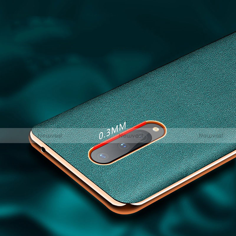 Soft Luxury Leather Snap On Case Cover R02 for OnePlus 8