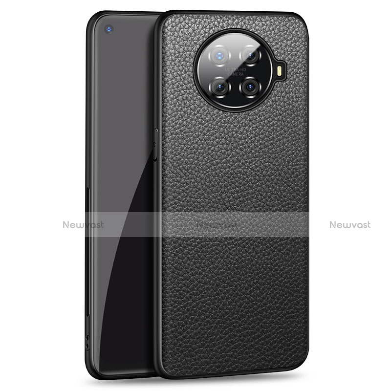 Soft Luxury Leather Snap On Case Cover R02 for Oppo Ace2 Black