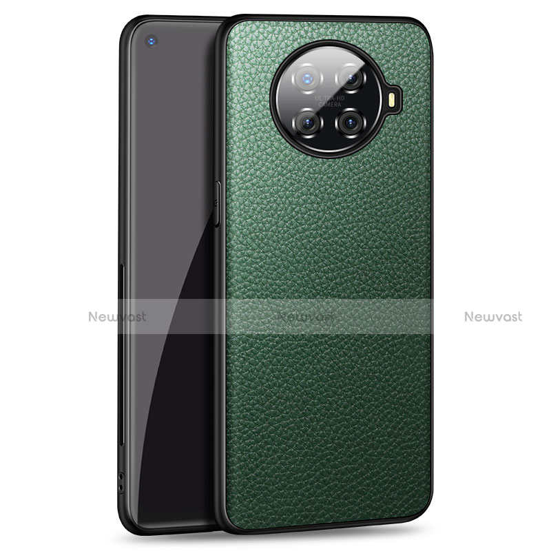 Soft Luxury Leather Snap On Case Cover R02 for Oppo Ace2 Green