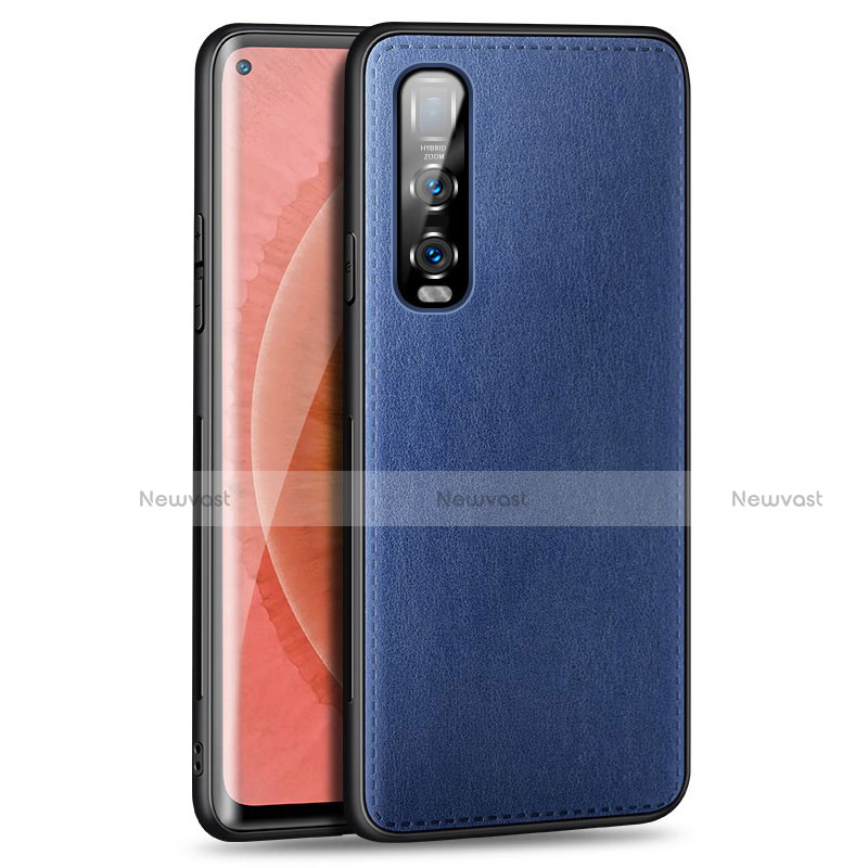 Soft Luxury Leather Snap On Case Cover R02 for Oppo Find X2 Pro