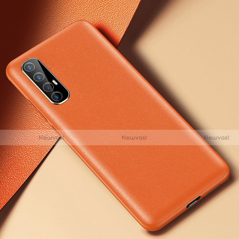 Soft Luxury Leather Snap On Case Cover R02 for Oppo Reno3 Pro