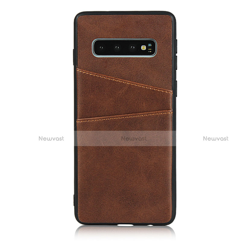 Soft Luxury Leather Snap On Case Cover R02 for Samsung Galaxy S10 5G