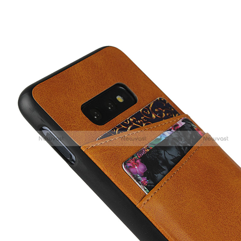 Soft Luxury Leather Snap On Case Cover R02 for Samsung Galaxy S10e