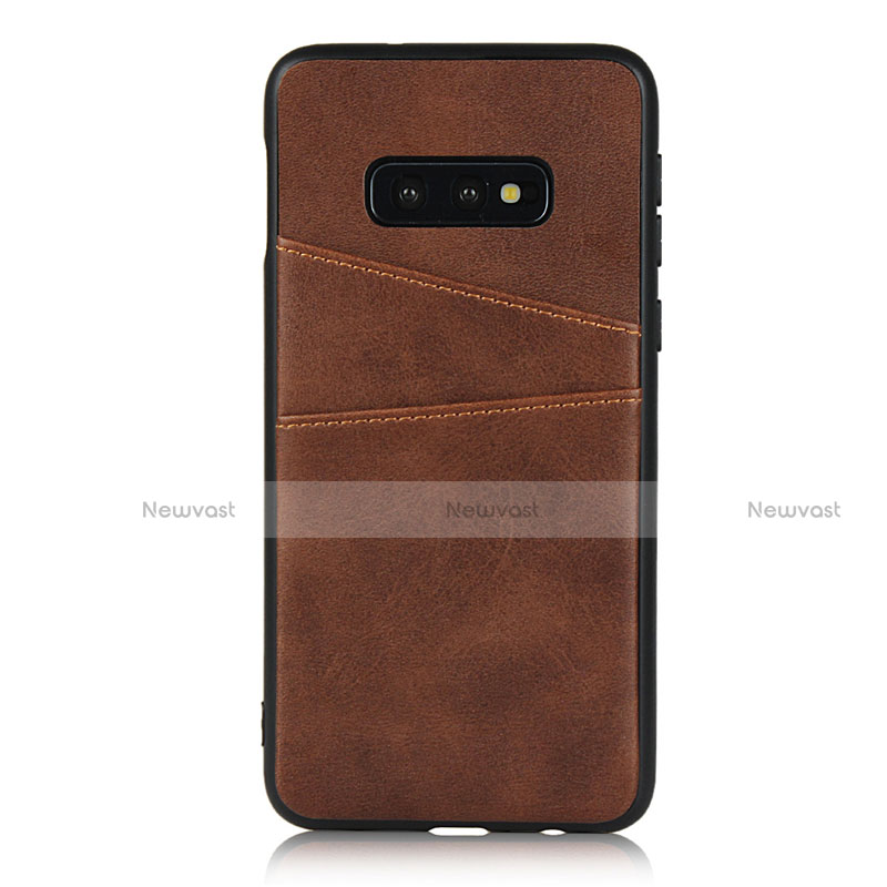 Soft Luxury Leather Snap On Case Cover R02 for Samsung Galaxy S10e