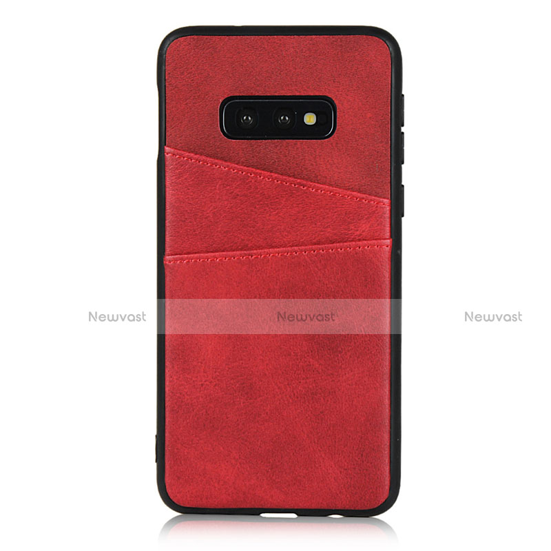 Soft Luxury Leather Snap On Case Cover R02 for Samsung Galaxy S10e