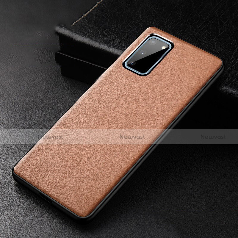 Soft Luxury Leather Snap On Case Cover R02 for Samsung Galaxy S20 5G
