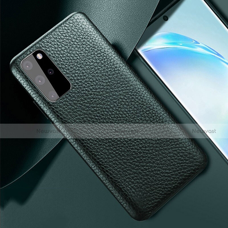 Soft Luxury Leather Snap On Case Cover R02 for Samsung Galaxy S20 Plus 5G