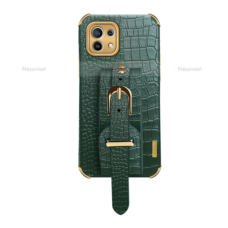 Soft Luxury Leather Snap On Case Cover R02 for Xiaomi Mi 11 5G Green