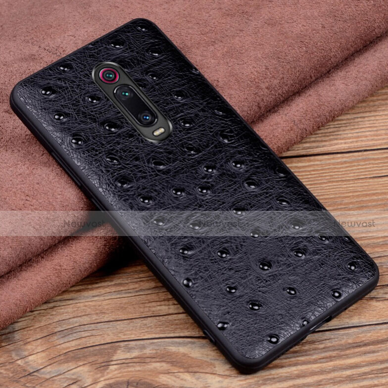 Soft Luxury Leather Snap On Case Cover R02 for Xiaomi Mi 9T Pro Black