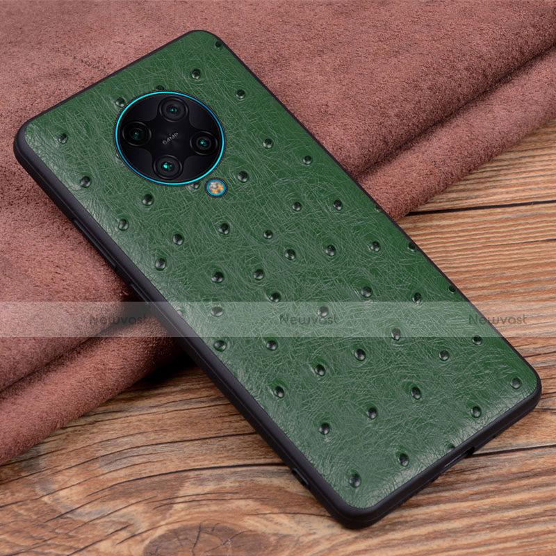 Soft Luxury Leather Snap On Case Cover R02 for Xiaomi Redmi K30 Pro 5G Green