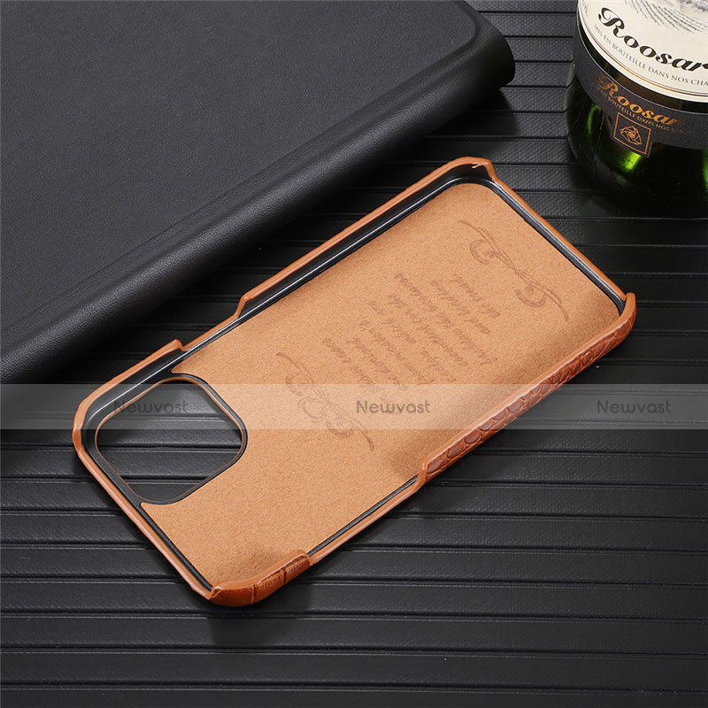 Soft Luxury Leather Snap On Case Cover R03 for Apple iPhone 12 Pro