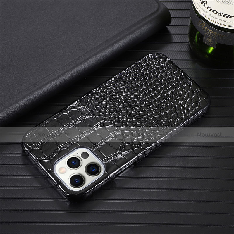 Soft Luxury Leather Snap On Case Cover R03 for Apple iPhone 12 Pro Max