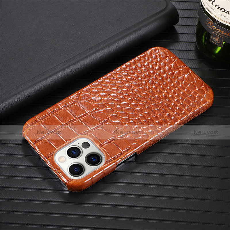 Soft Luxury Leather Snap On Case Cover R03 for Apple iPhone 12 Pro Max