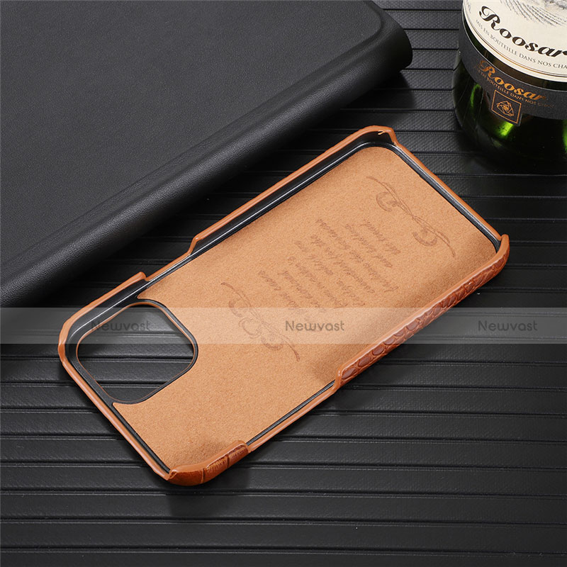 Soft Luxury Leather Snap On Case Cover R03 for Apple iPhone 12 Pro Max