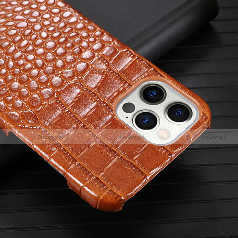 Soft Luxury Leather Snap On Case Cover R03 for Apple iPhone 12 Pro Max