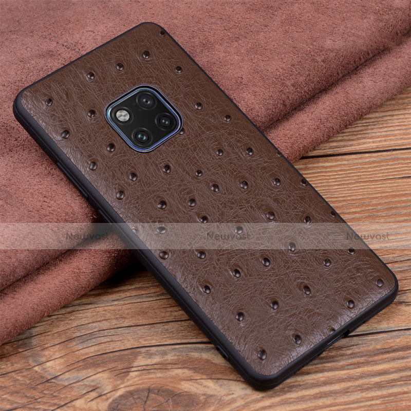 Soft Luxury Leather Snap On Case Cover R03 for Huawei Mate 20 Pro