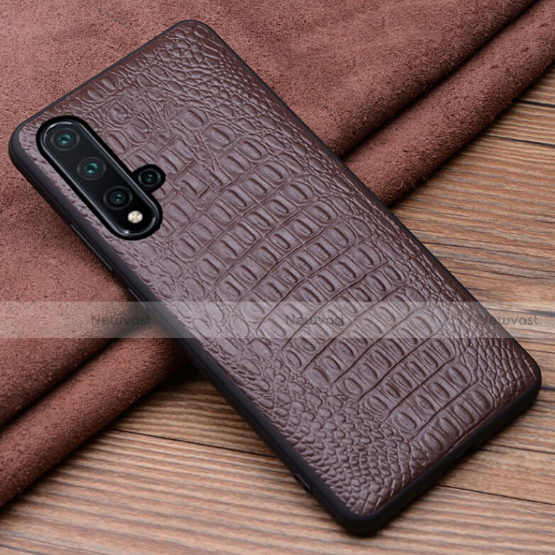 Soft Luxury Leather Snap On Case Cover R03 for Huawei Nova 5 Pro