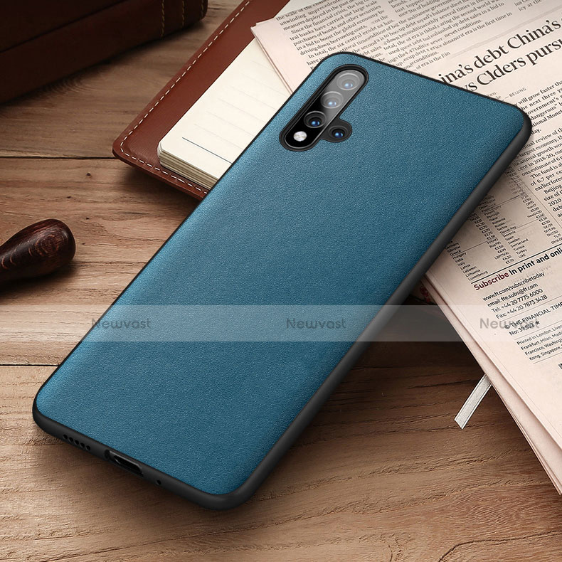 Soft Luxury Leather Snap On Case Cover R03 for Huawei Nova 5T