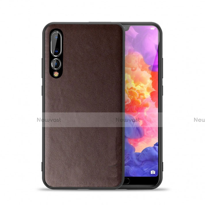 Soft Luxury Leather Snap On Case Cover R03 for Huawei P20 Pro