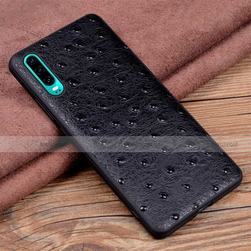 Soft Luxury Leather Snap On Case Cover R03 for Huawei P30