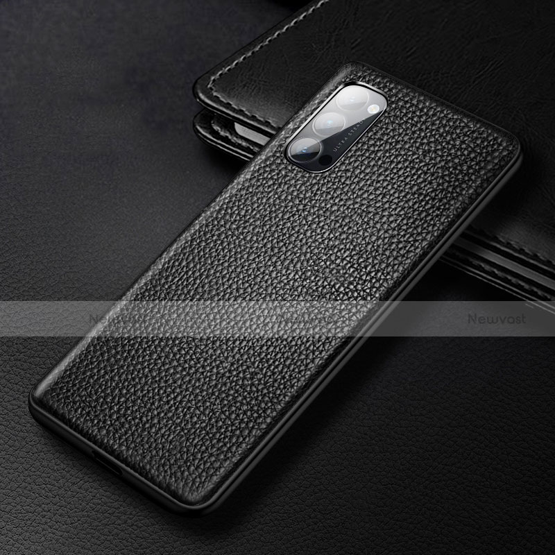 Soft Luxury Leather Snap On Case Cover R03 for Oppo Reno4 5G
