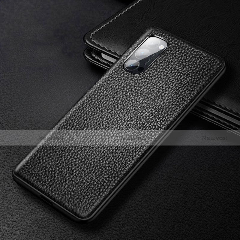 Soft Luxury Leather Snap On Case Cover R03 for Oppo Reno4 Pro 5G