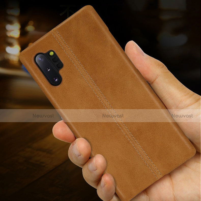Soft Luxury Leather Snap On Case Cover R03 for Samsung Galaxy Note 10 Plus