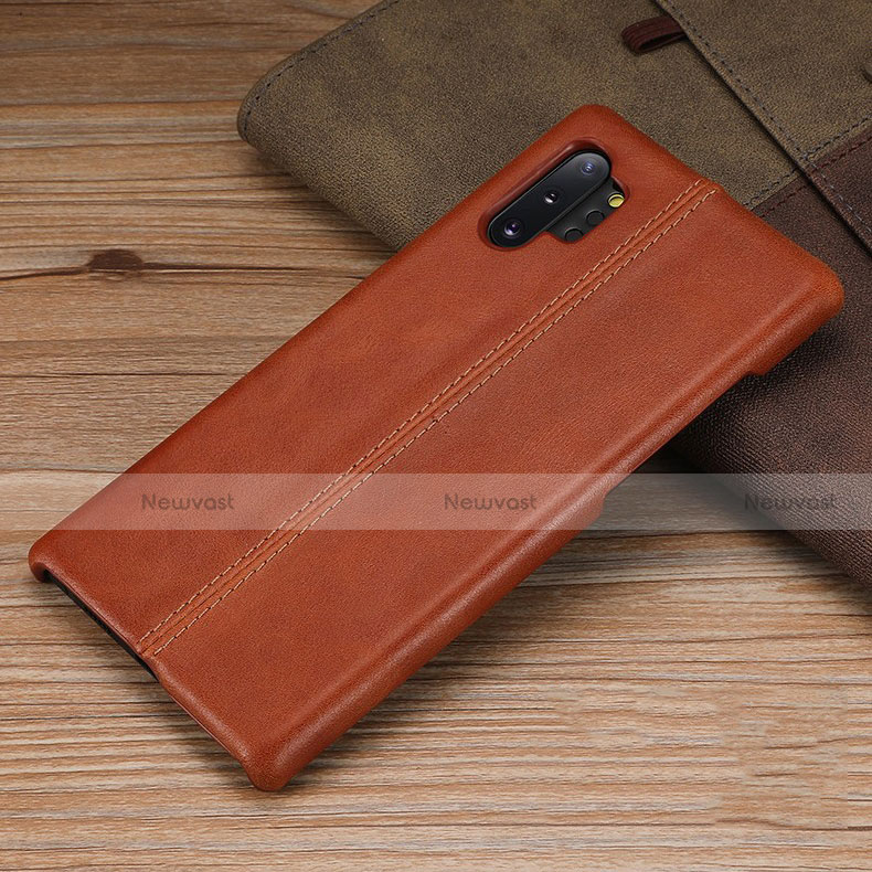 Soft Luxury Leather Snap On Case Cover R03 for Samsung Galaxy Note 10 Plus 5G