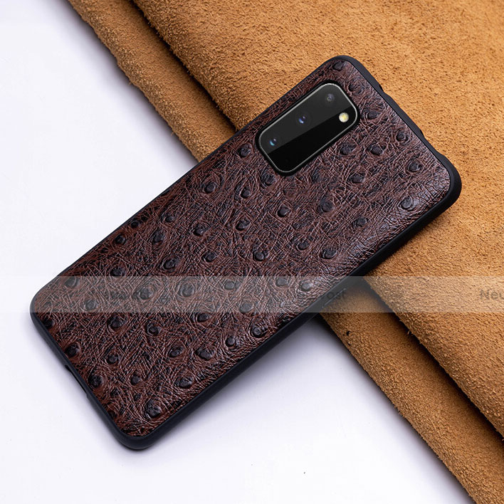 Soft Luxury Leather Snap On Case Cover R03 for Samsung Galaxy S20