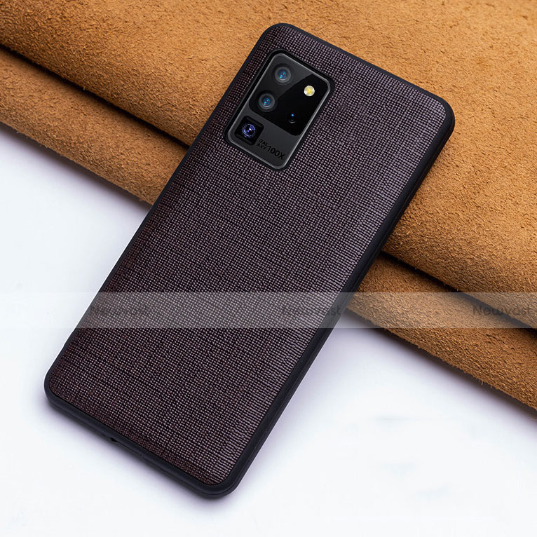 Soft Luxury Leather Snap On Case Cover R03 for Samsung Galaxy S20 Ultra 5G