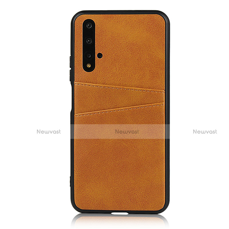 Soft Luxury Leather Snap On Case Cover R04 for Huawei Honor 20