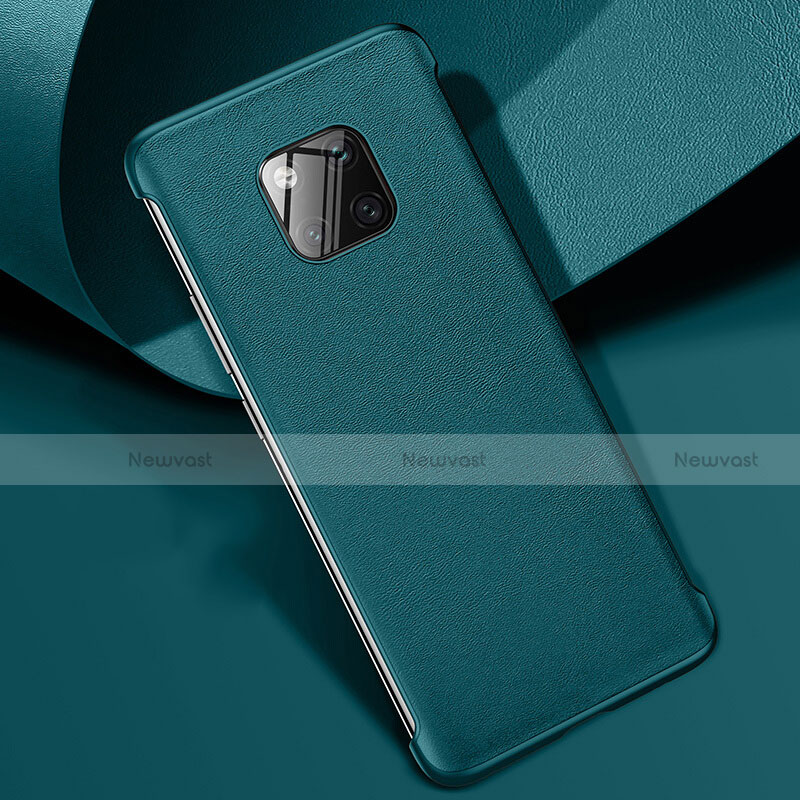 Soft Luxury Leather Snap On Case Cover R04 for Huawei Mate 20 Pro Green