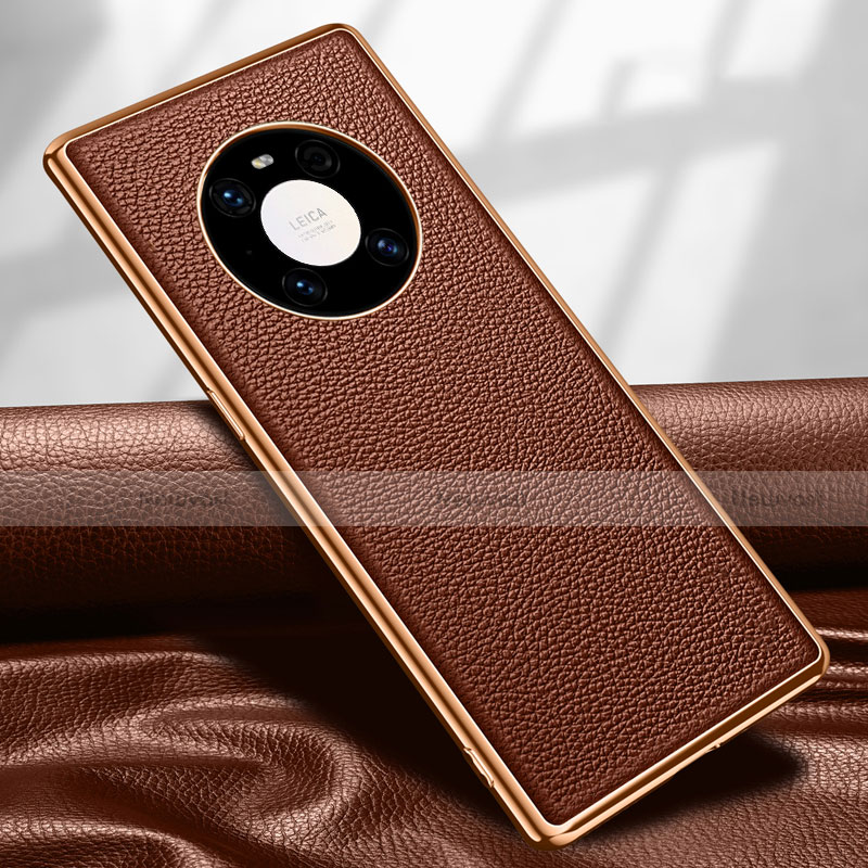 Soft Luxury Leather Snap On Case Cover R04 for Huawei Mate 40E Pro 4G