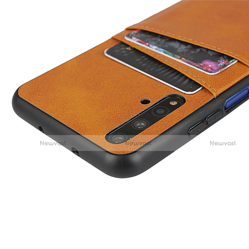 Soft Luxury Leather Snap On Case Cover R04 for Huawei Nova 5T