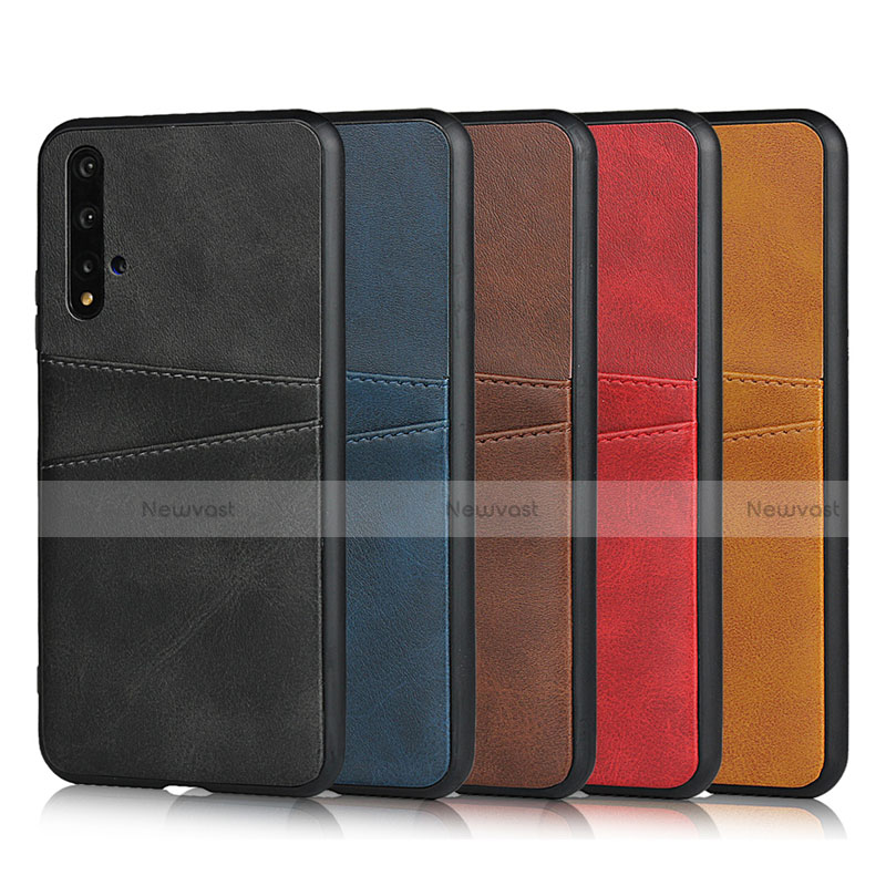 Soft Luxury Leather Snap On Case Cover R04 for Huawei Nova 5T