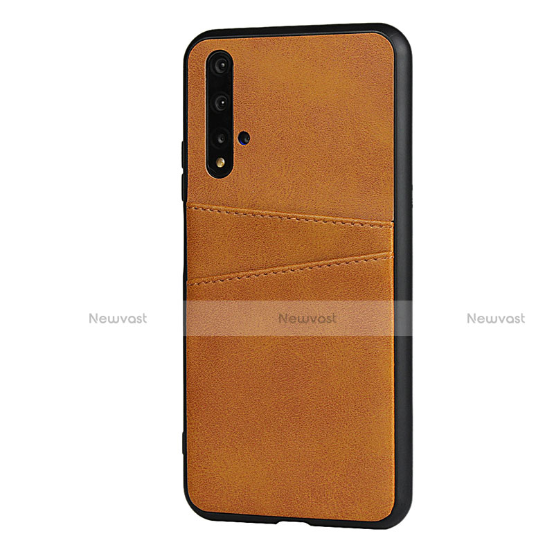 Soft Luxury Leather Snap On Case Cover R04 for Huawei Nova 5T