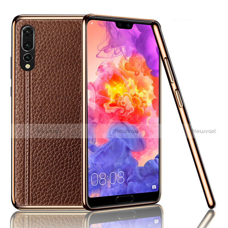 Soft Luxury Leather Snap On Case Cover R04 for Huawei P20 Pro