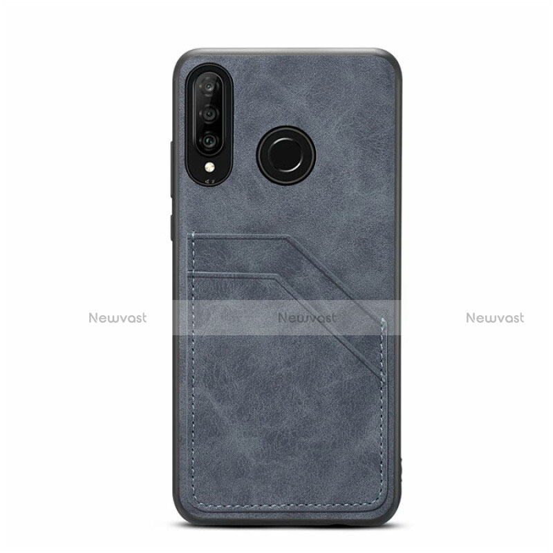 Soft Luxury Leather Snap On Case Cover R04 for Huawei P30 Lite