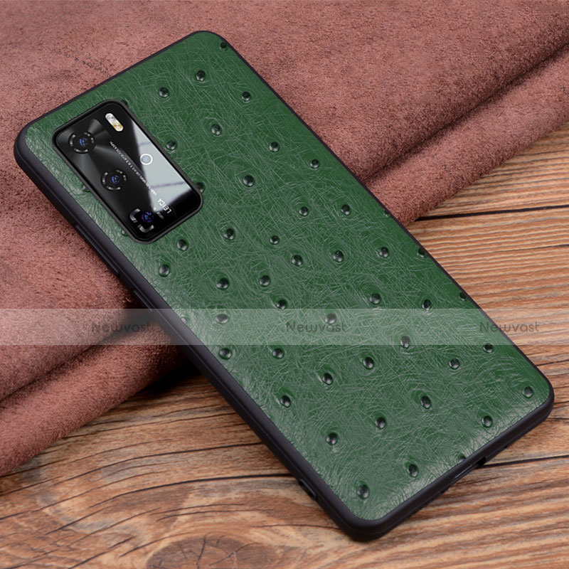 Soft Luxury Leather Snap On Case Cover R04 for Huawei P40 Pro